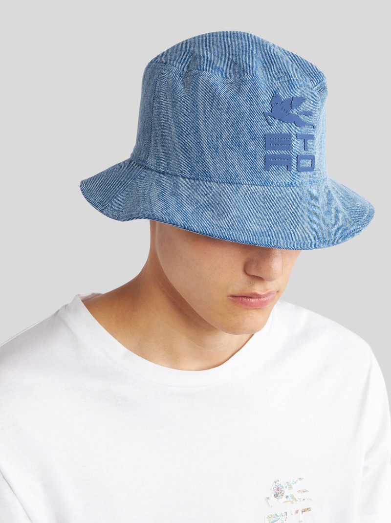 Etro PAISLEY DENIM BUCKET HAT WITH LOGO outlook