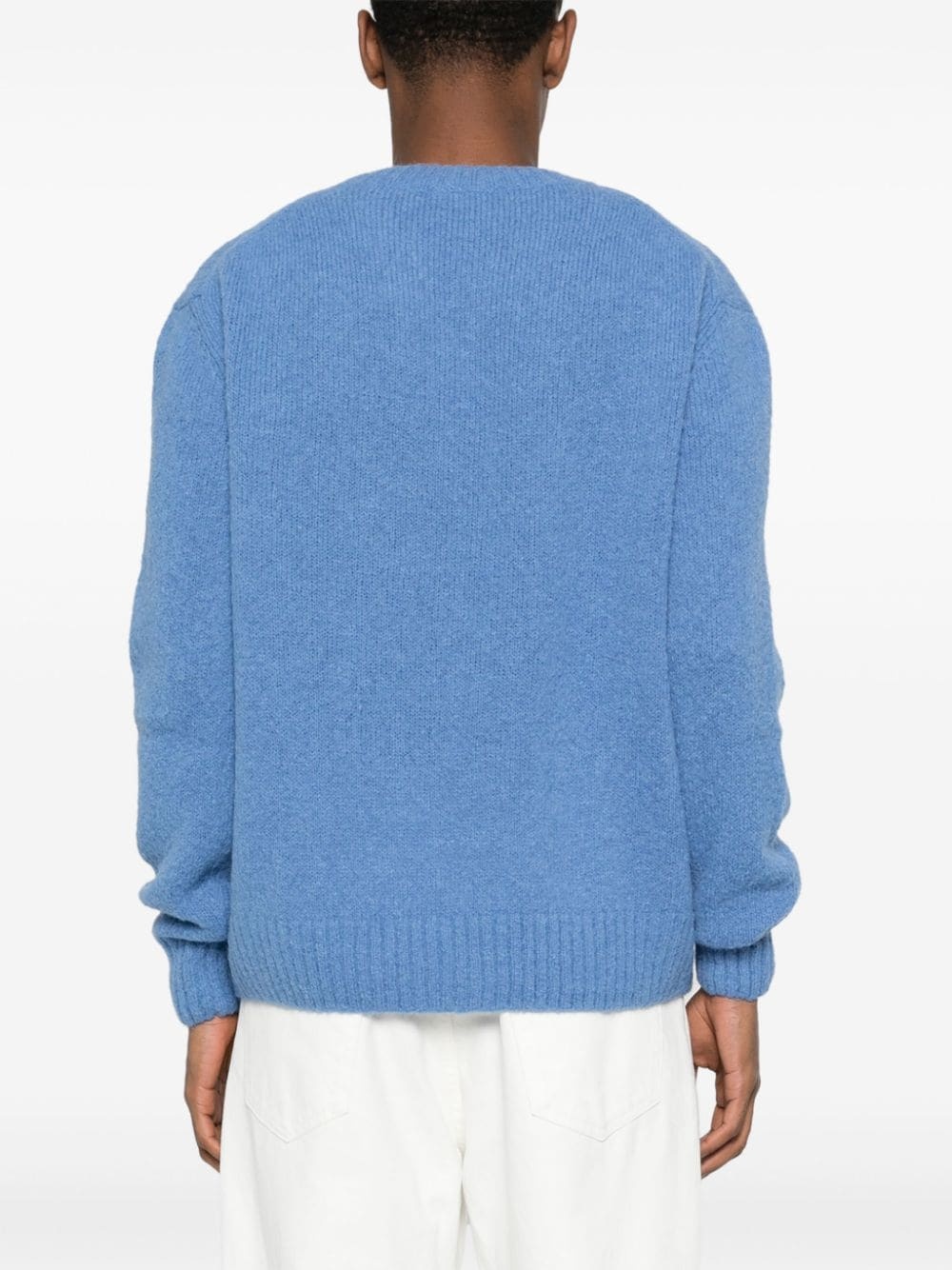 brushed wool blend jumper - 4