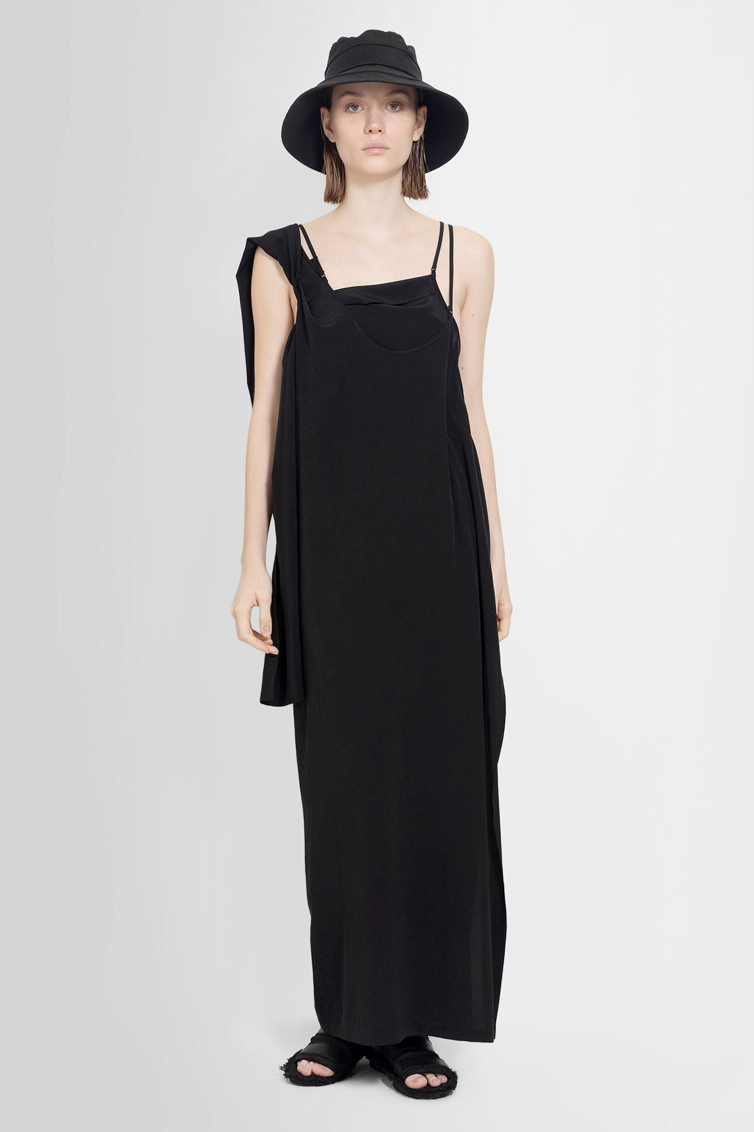 YOHJI YAMAMOTO WOMAN BLACK DRESSES - 1