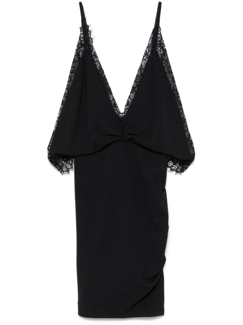 crepe mini dress - 1