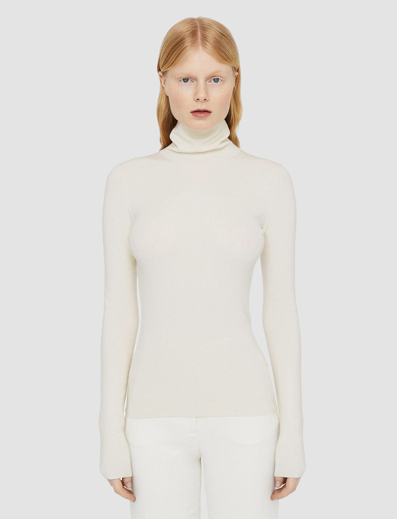 Silk Stretch High Neck Top 3