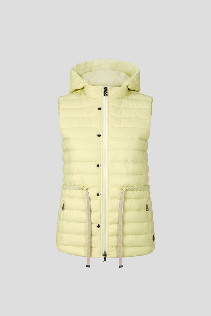Cleo Lightweight down waistcoat in Pastel yellow - 1