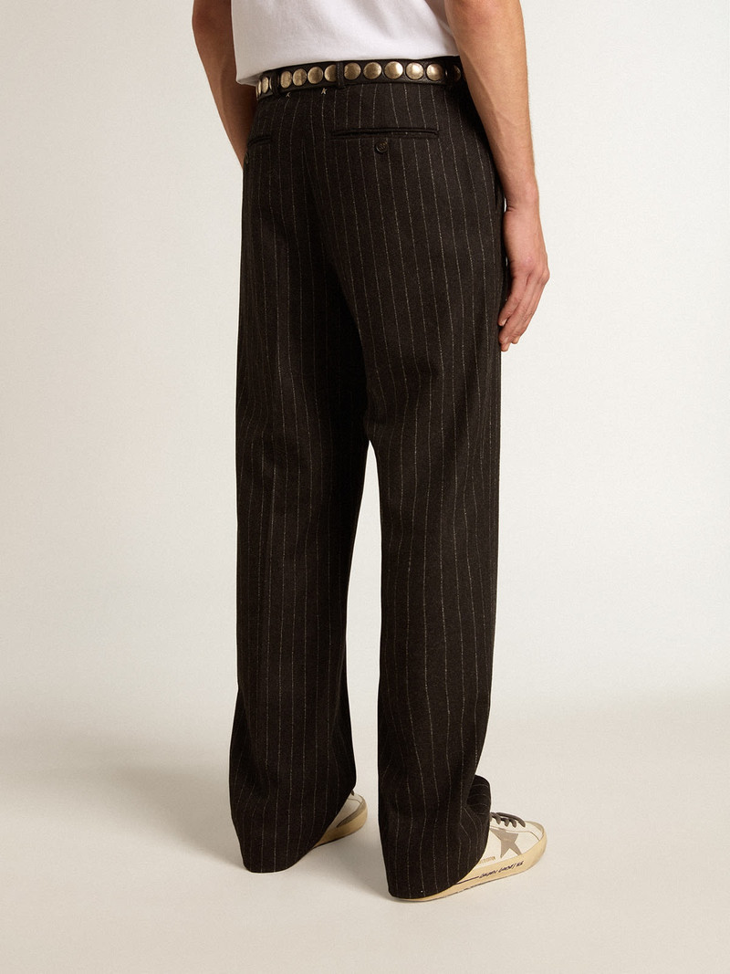 Men’s pants in dark gray wool 4