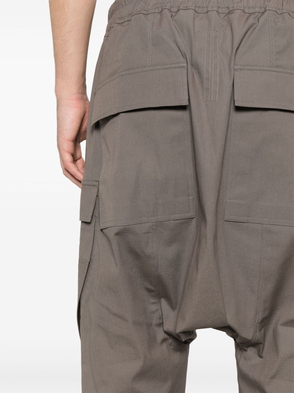 drop-crotch tapered trousers - 5