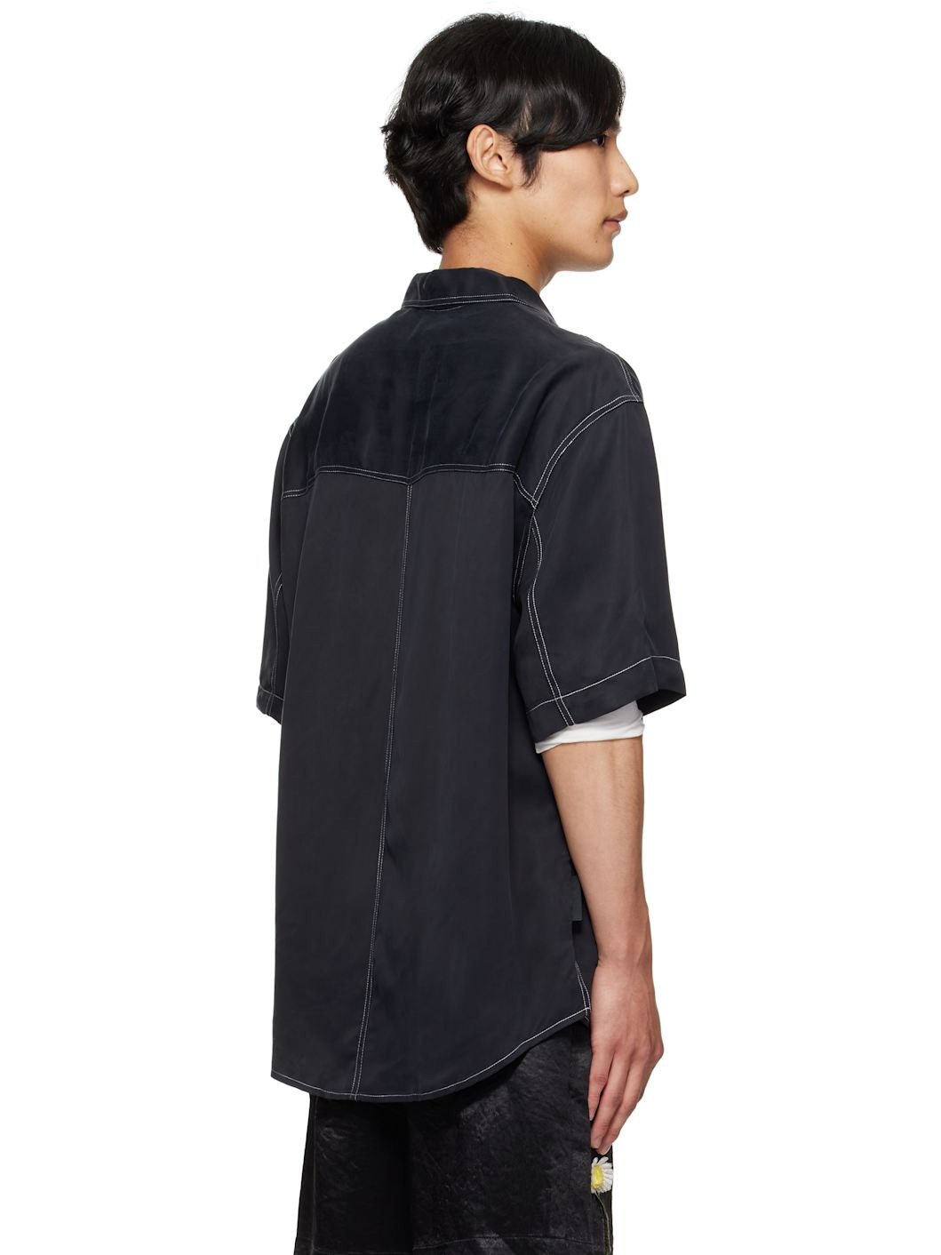 Black S/S Oversized Shirt - 3