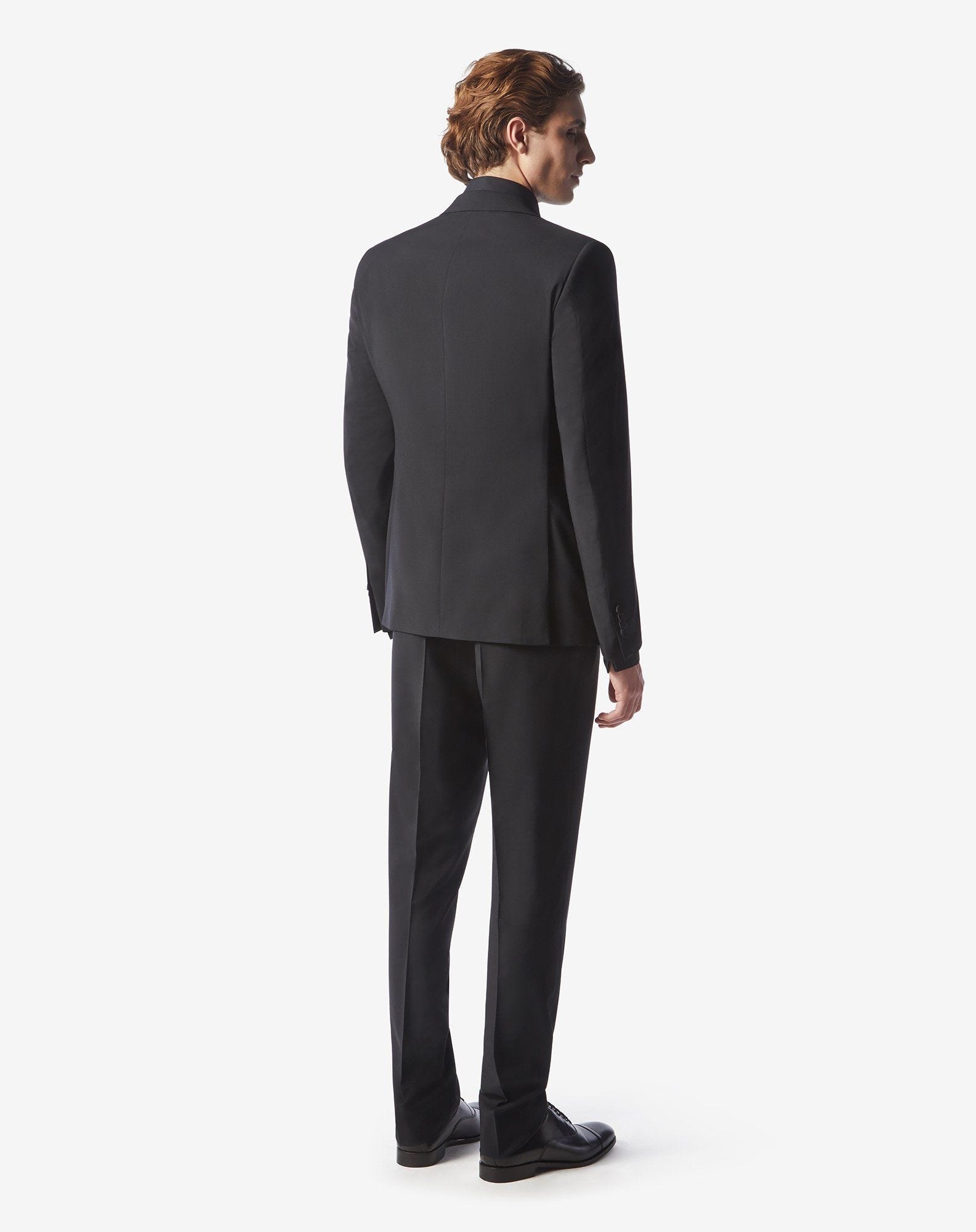 Black wool and mohair tuxedo - 4