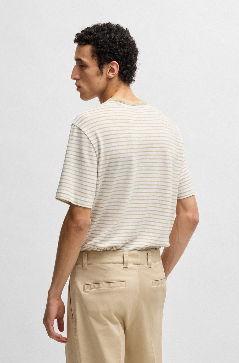 REGULAR-FIT T-SHIRT IN COTTON AND LINEN 5