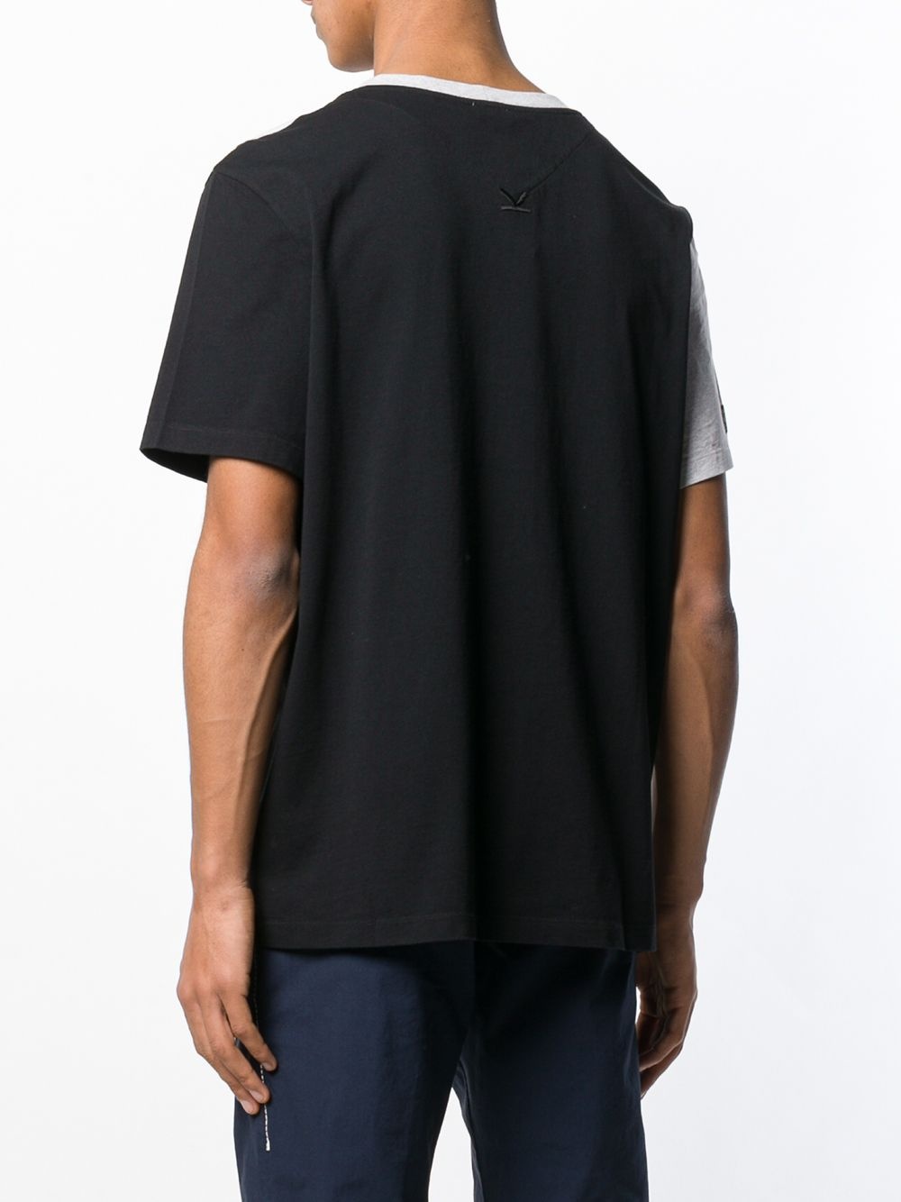 logo colour-block T-shirt - 4