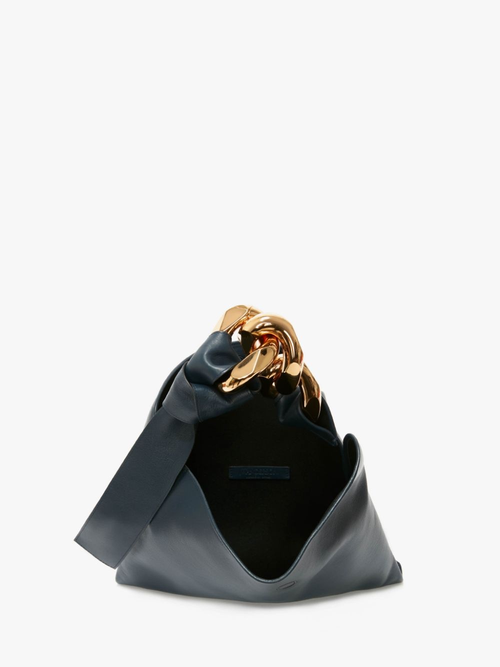 SMALL CHAIN HOBO - LEATHER SHOULDER BAG - 3