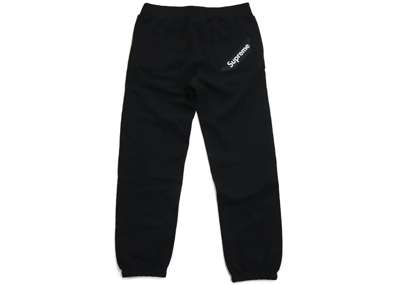 Supreme Corner Label Sweatpant Black - 1