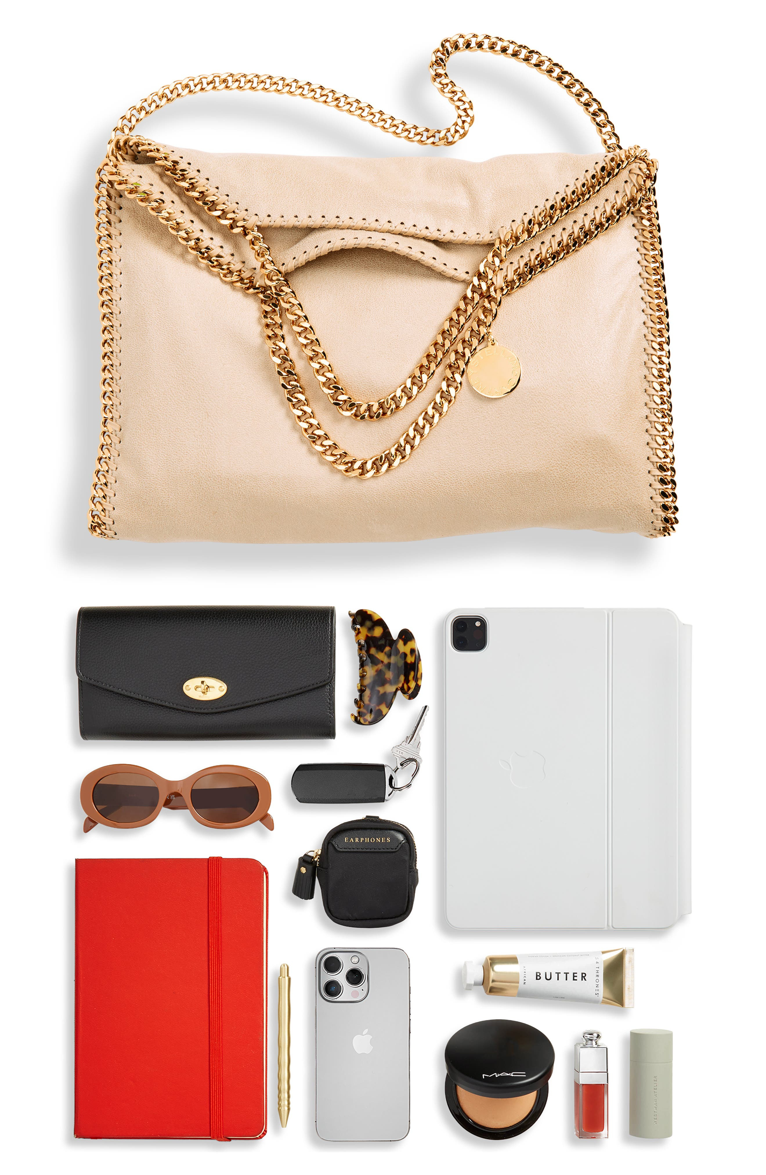 Stella McCartney Falabella Faux Leather Foldover Tote in 9300 Butter Cream at Nordstrom - 8