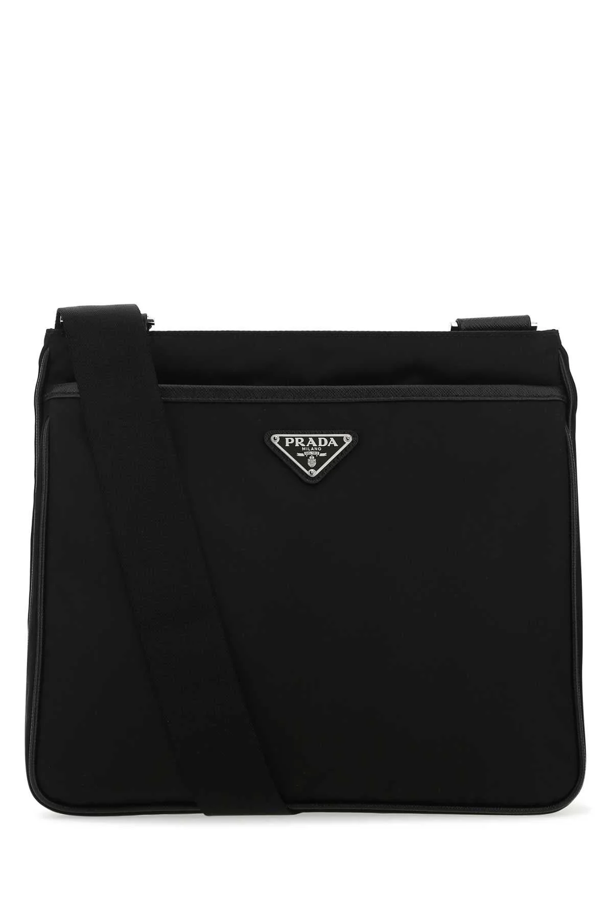 Prada Men Black Re-Nylon Crossbody Bag - 1