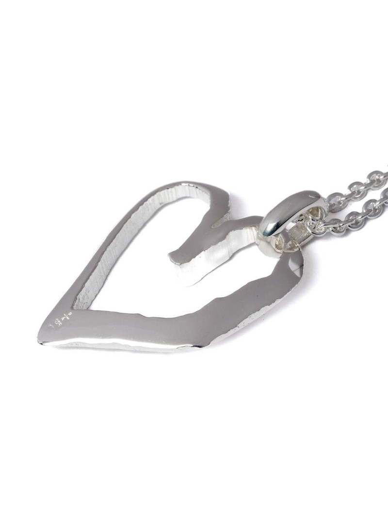 Parts of Four Jazz's Heart sterling silver necklace outlook