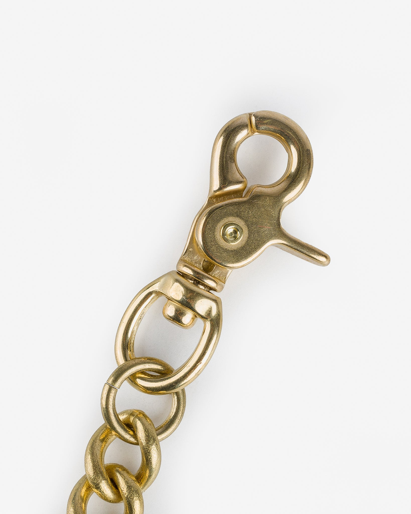 Brass-W6 Wallet Chain with Hook and Rings - Brass - 3