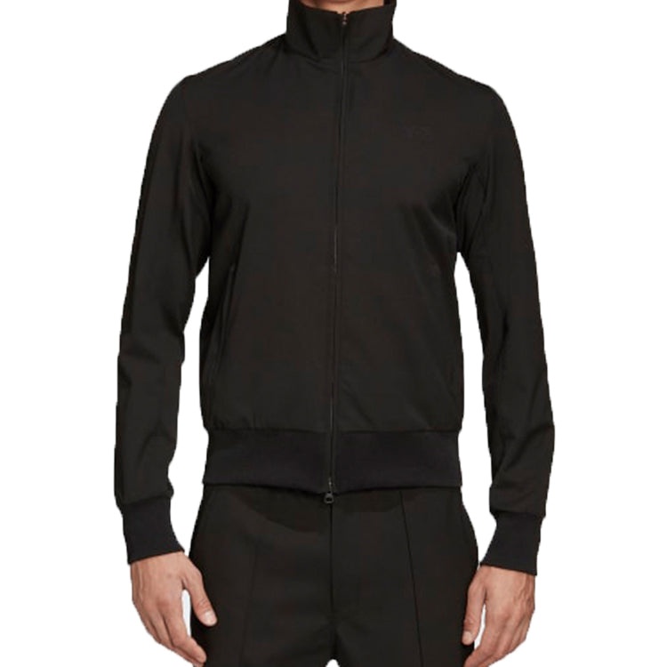 Men's Y-3 Embroidered Long Sleeves Jacket Black FS3329 - 3