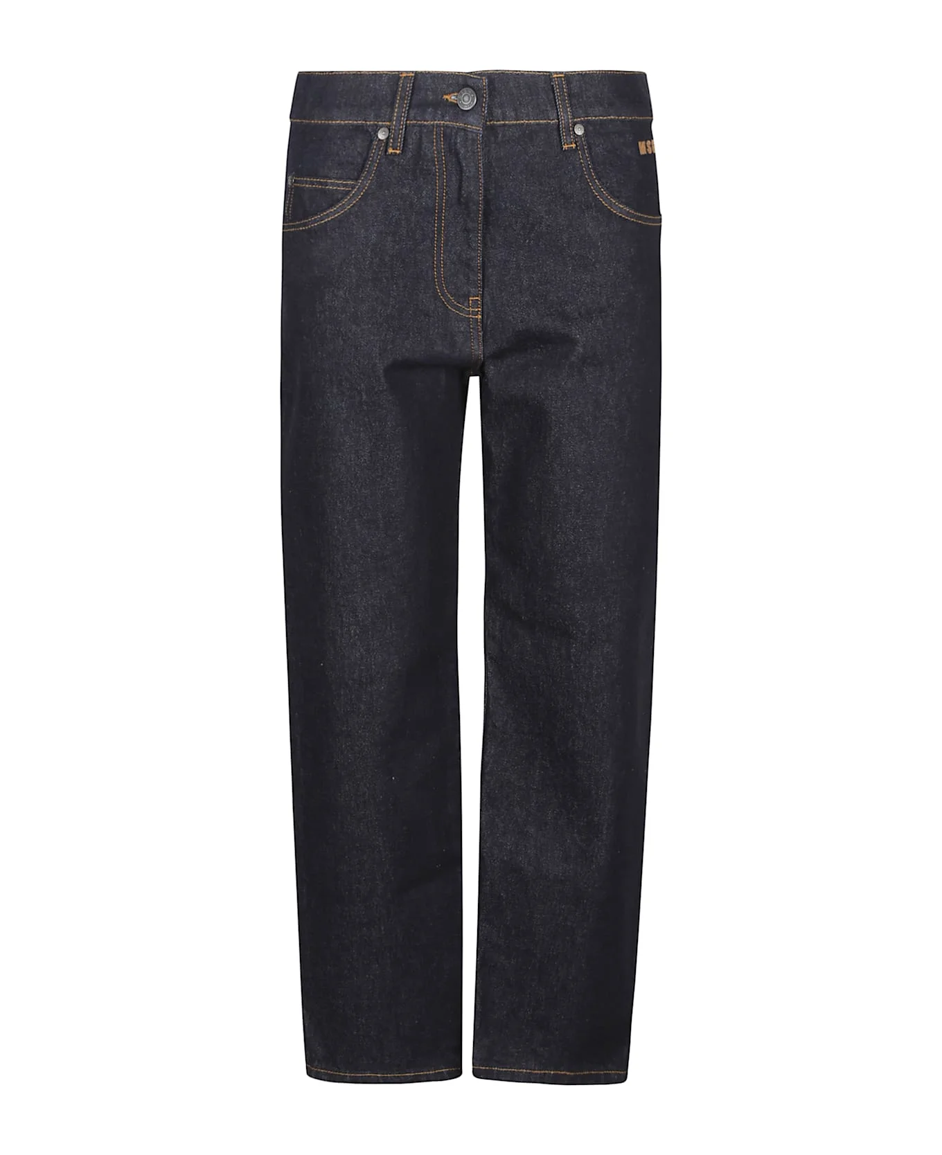 Ankle Cut Denim Jeans - 1