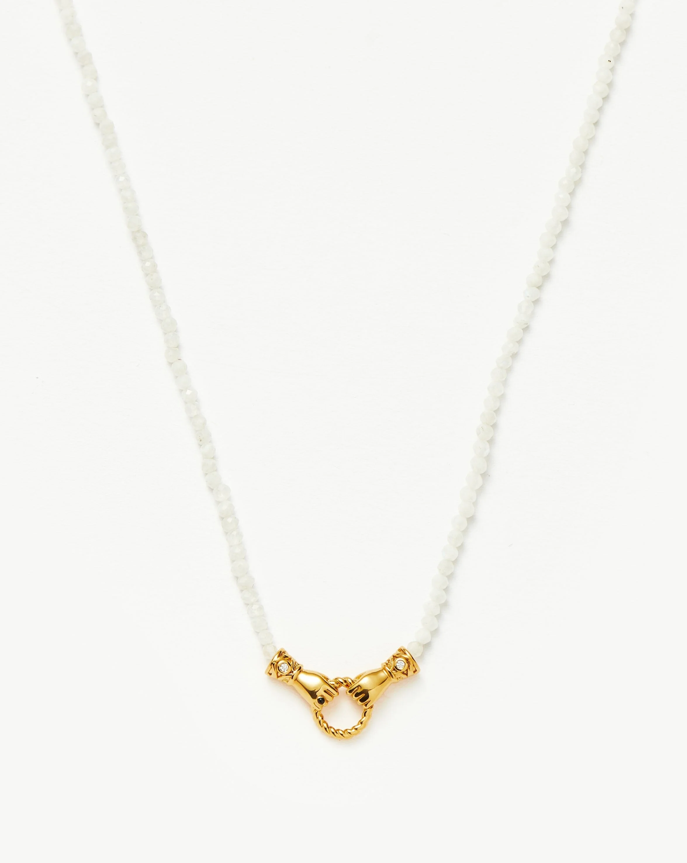 Harris Reed In Good Hands Mini Beaded Gemstone Necklace - 1