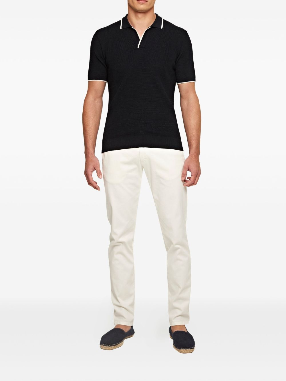 mid-rise straight-leg trousers - 2