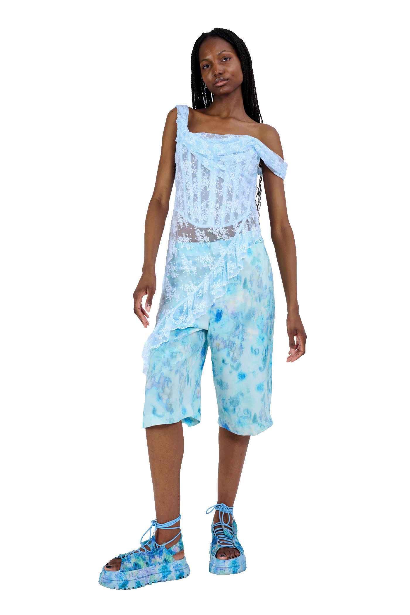 SKY SHADOW FLORAL DANTE SHORT - 10