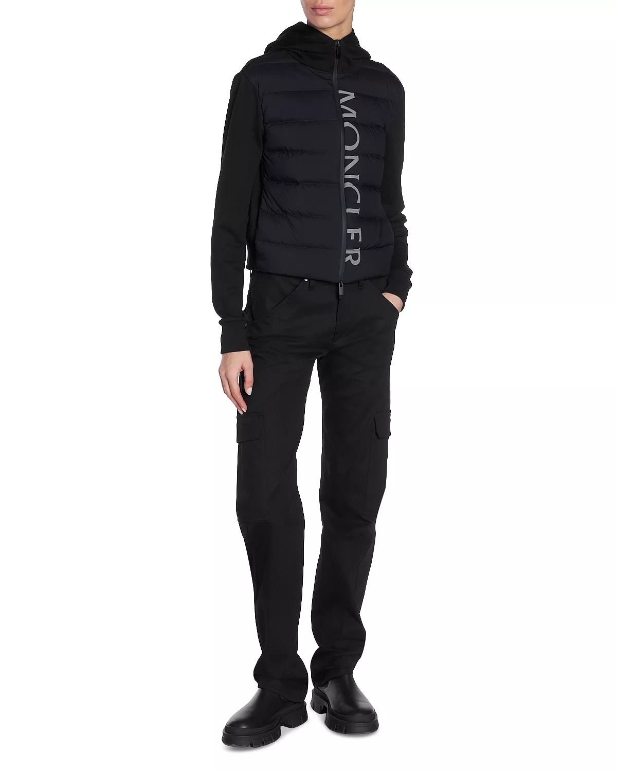 Padded Wool Puffer Cardigan - 2