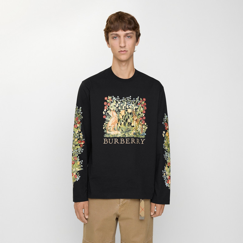 Burberry Long-sleeve Forest Cotton T-shirt outlook