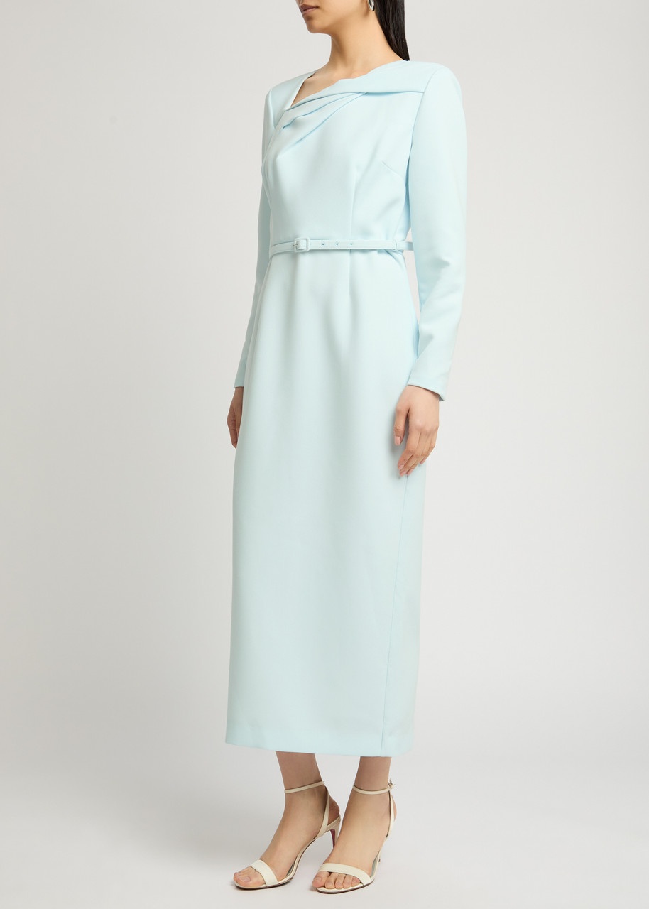 Roland Mouret Belted Crepe Midi Dress - 2