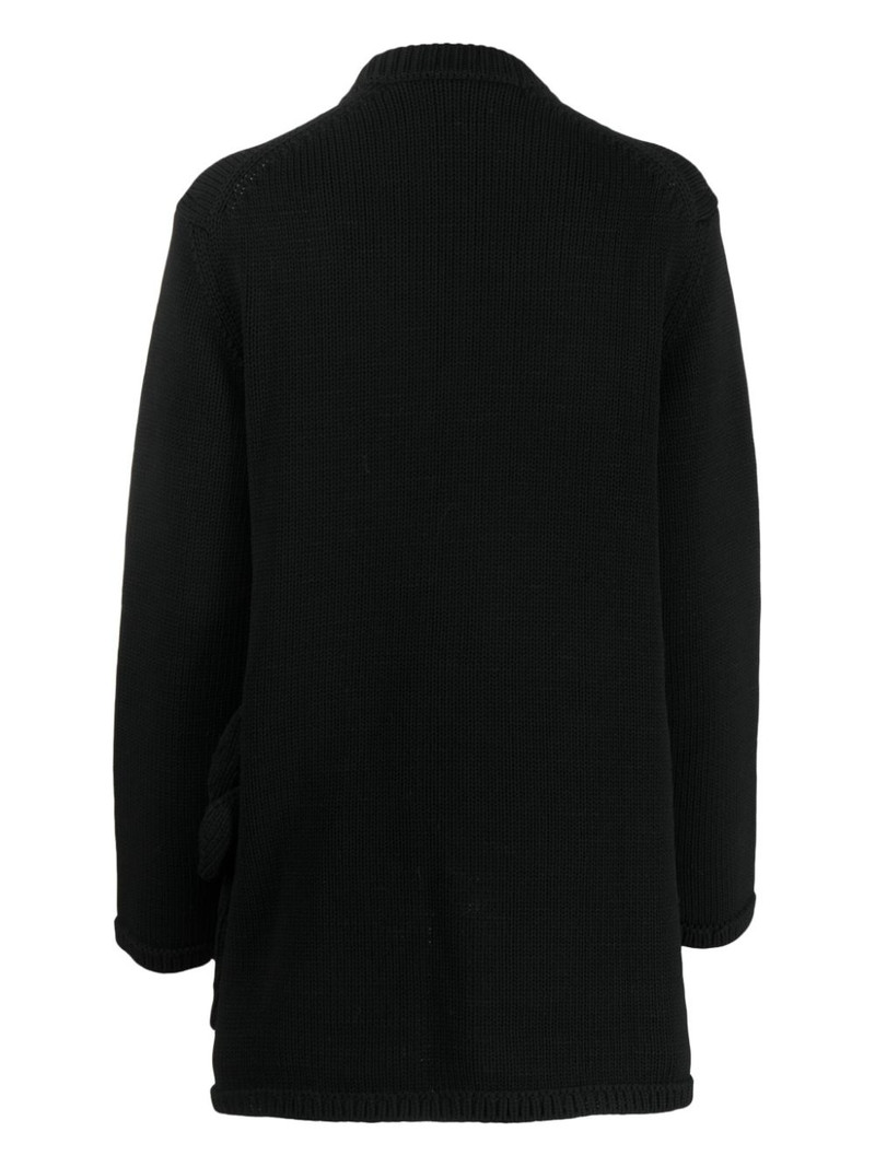 Comme Des Garçons crew-neck appliquÃ©-detail jumper outlook