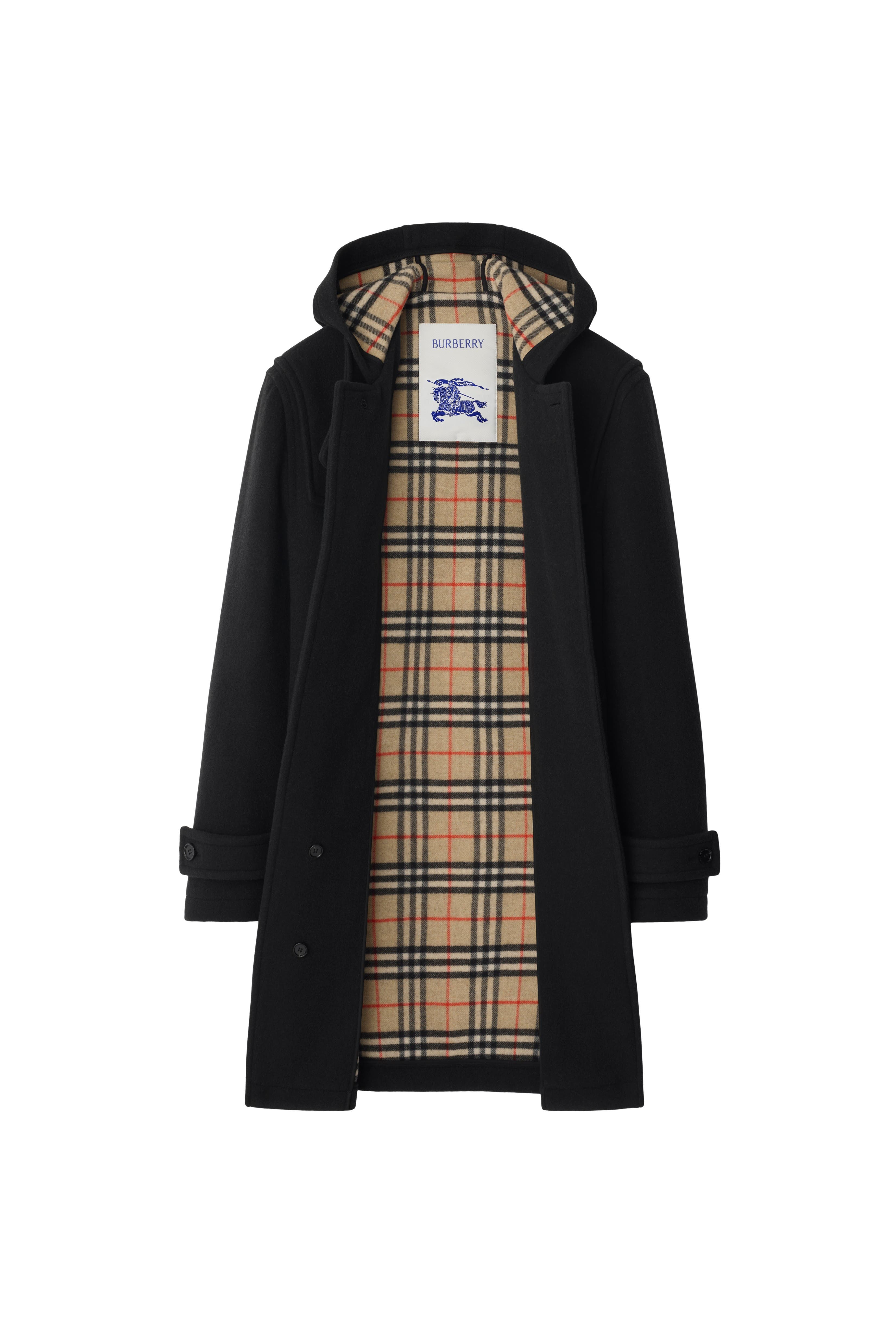 burberry Wool Duffle Coat in Black at Nordstrom - 5