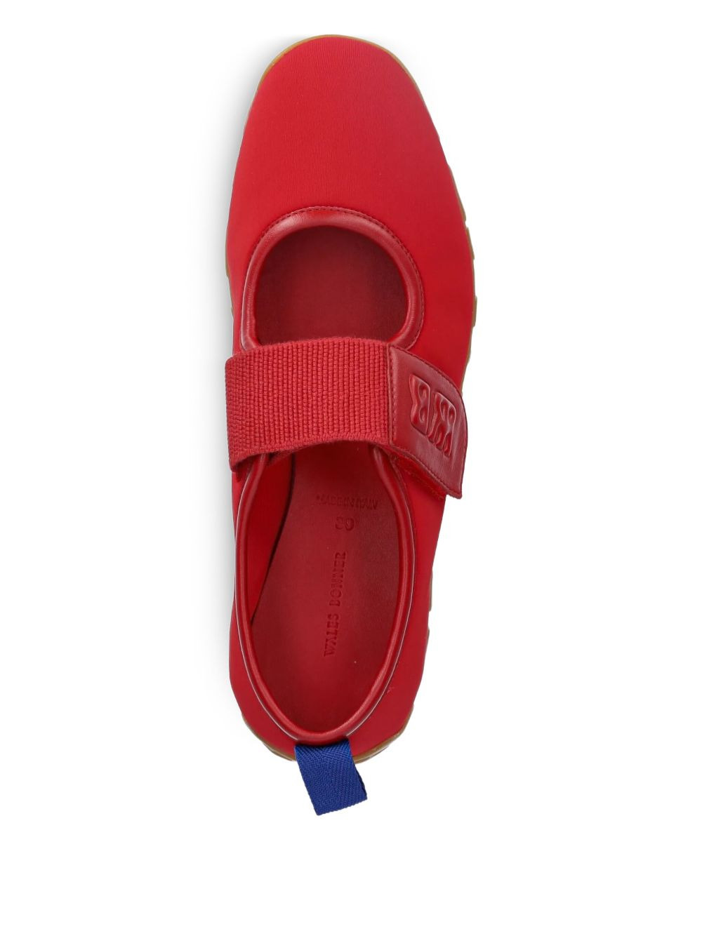 strap-logo ballet flats - 3