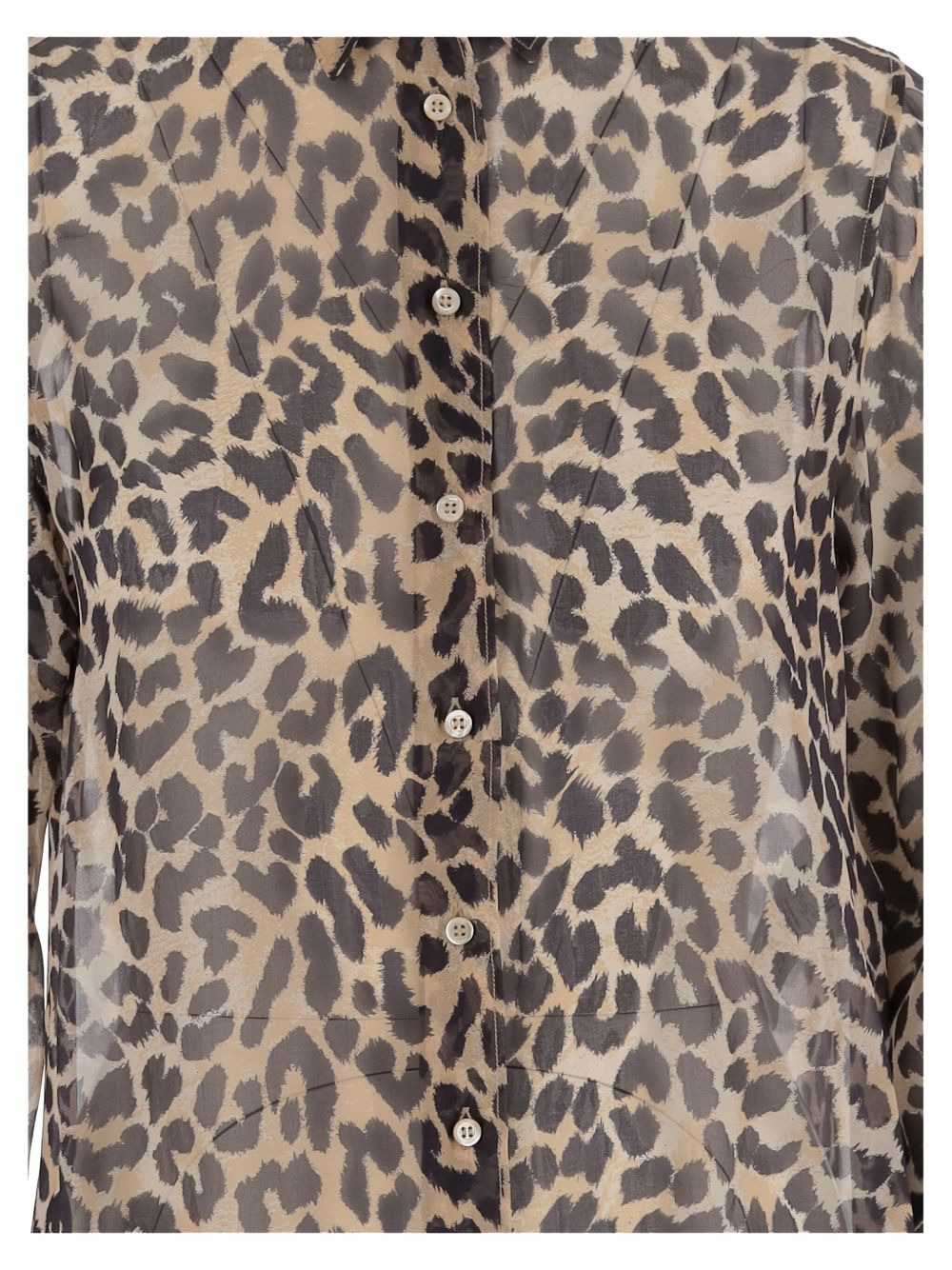 leopard-print button-front shirt - 3