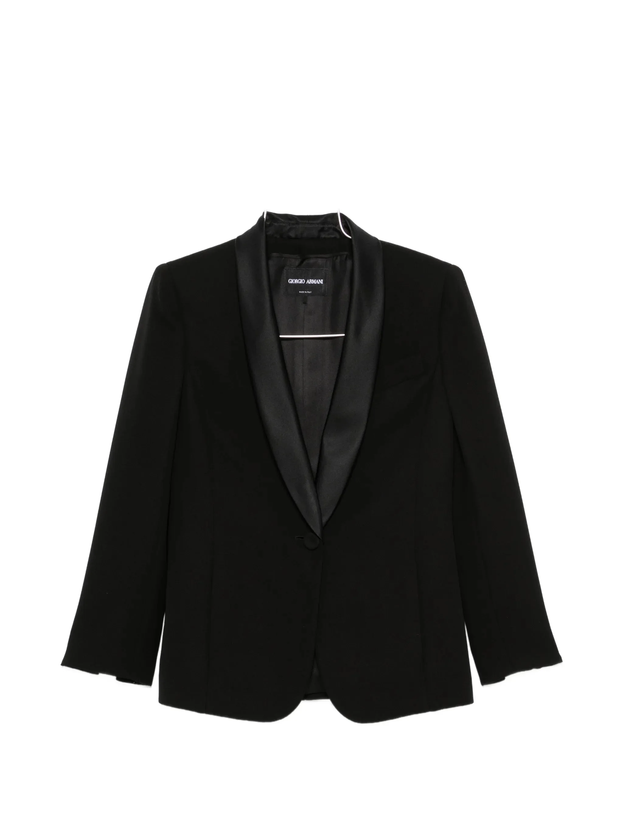 Giorgio Armani Satin-lapel Single-breasted Jacket - 1