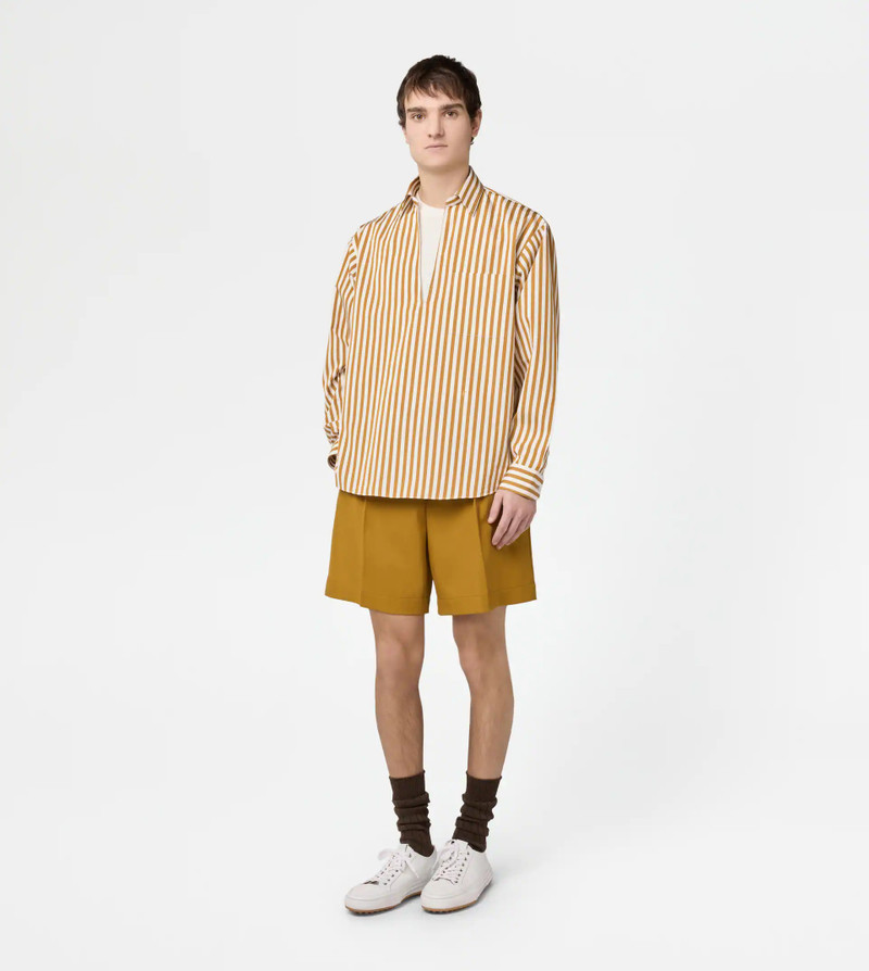 Tod's SHIRT IN STRIPED POPLIN - YELLOW, WHITE outlook