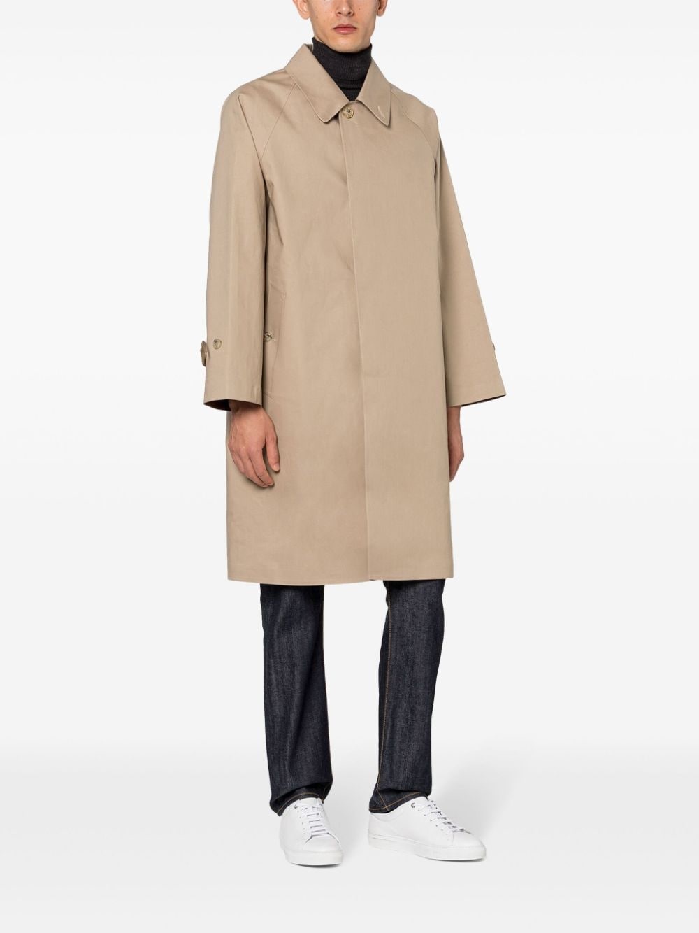 Lauder single-breasted coat - 3