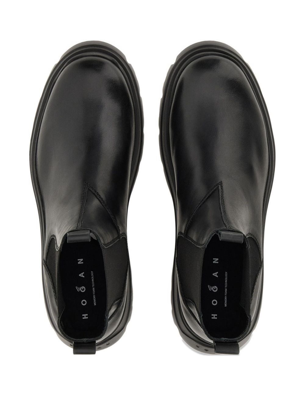 H692 leather chelsea boots - 4