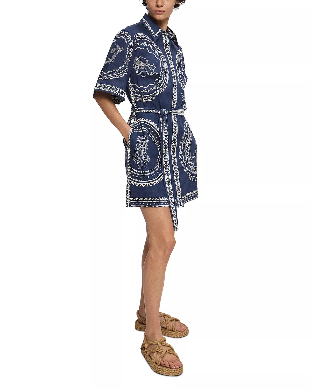 Oceane Linen Mini Dress - 3