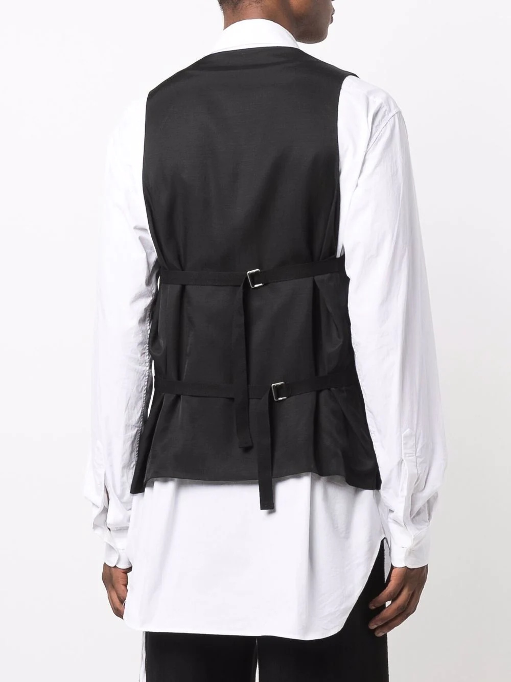 rear-buckled loose waistcoat - 4