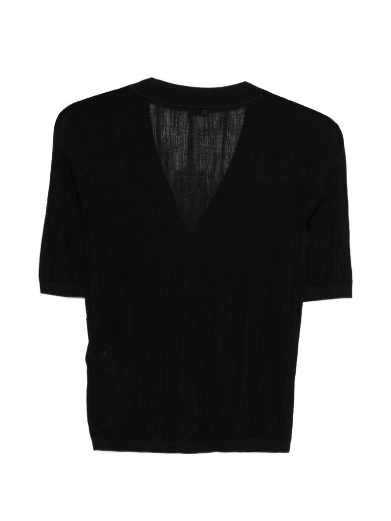 JOSEPH Sens crinkle ribbed cardigan outlook