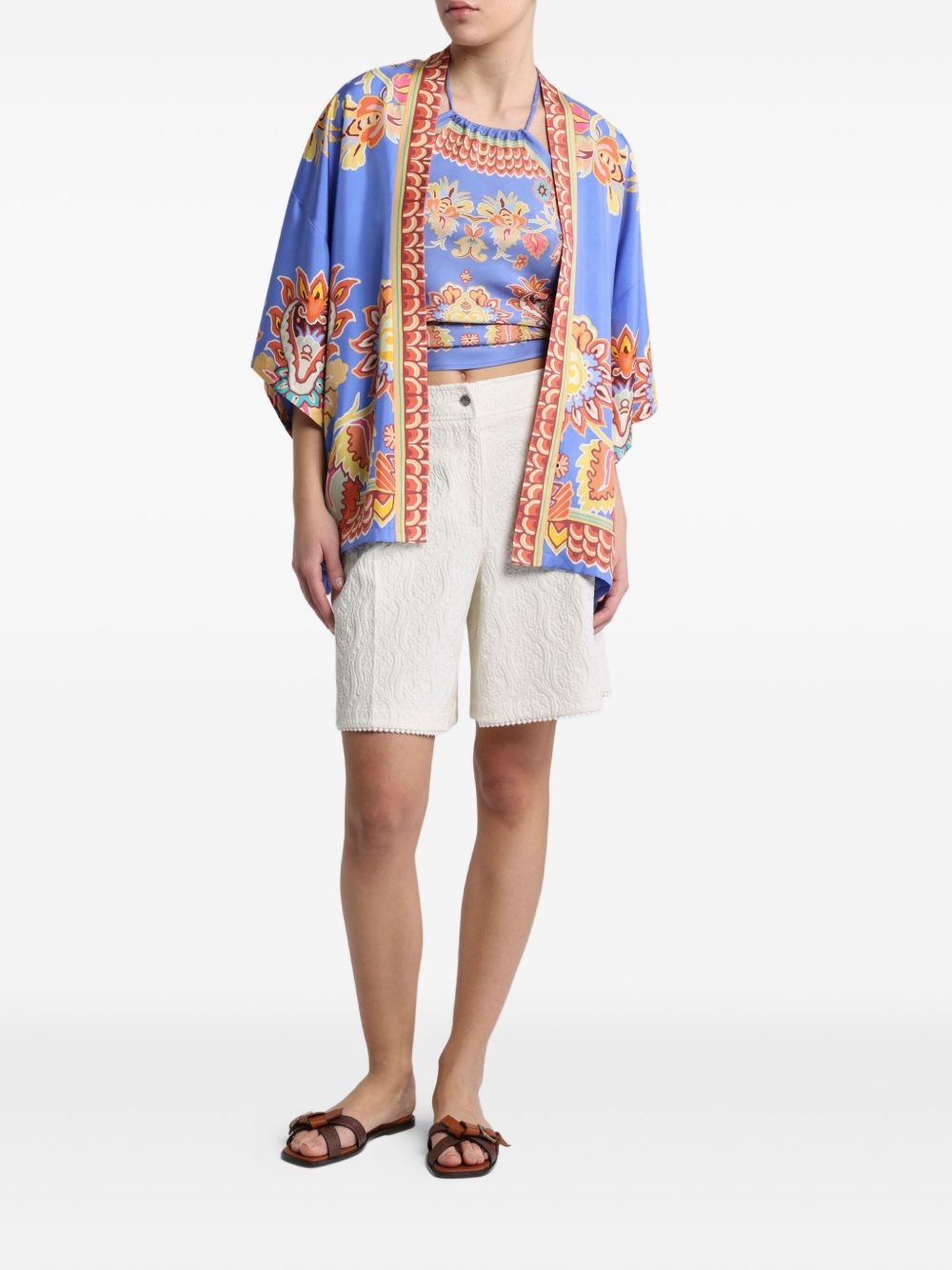 silk twill jacket - 2