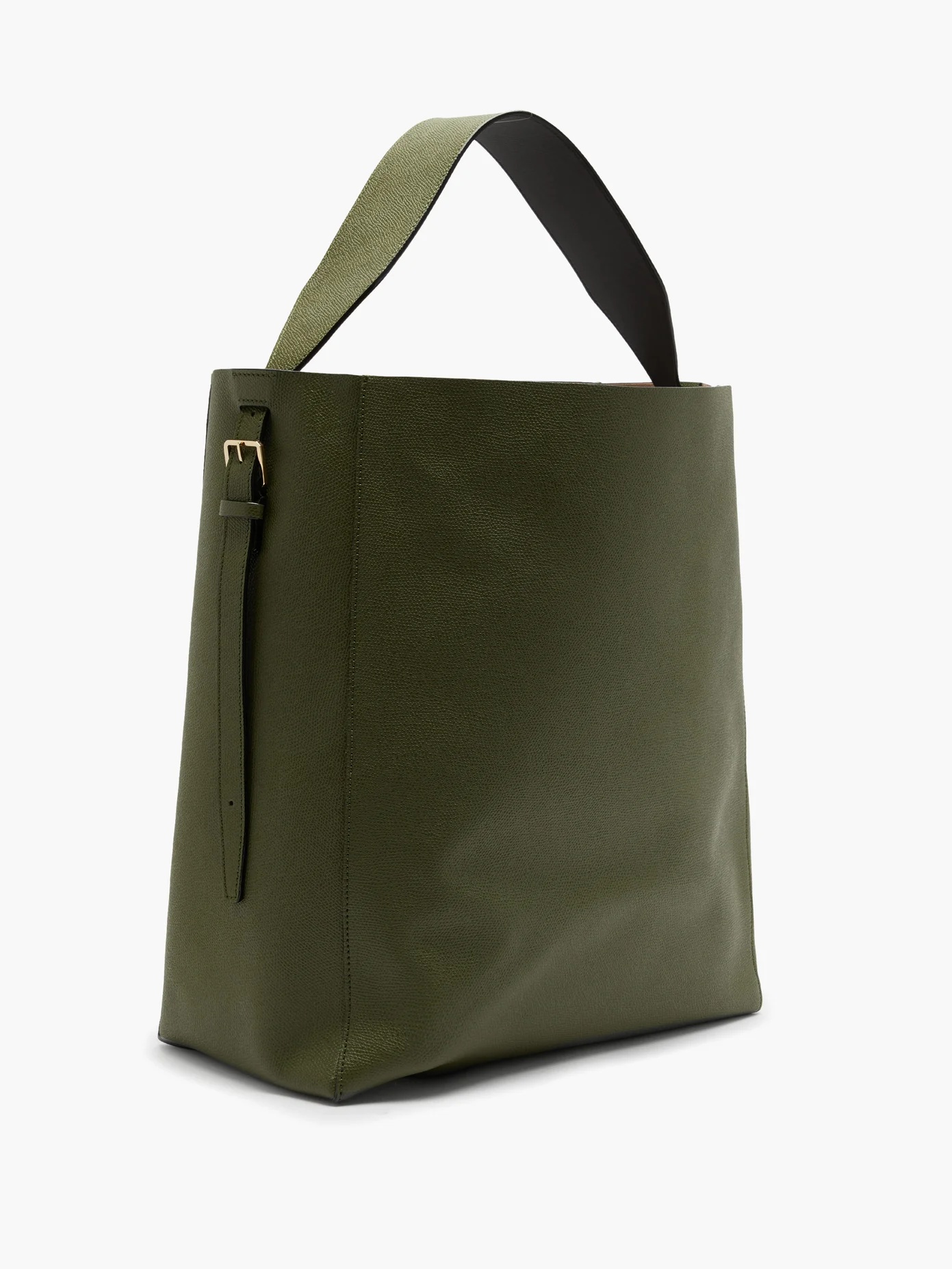 Grained-leather tote bag - 4