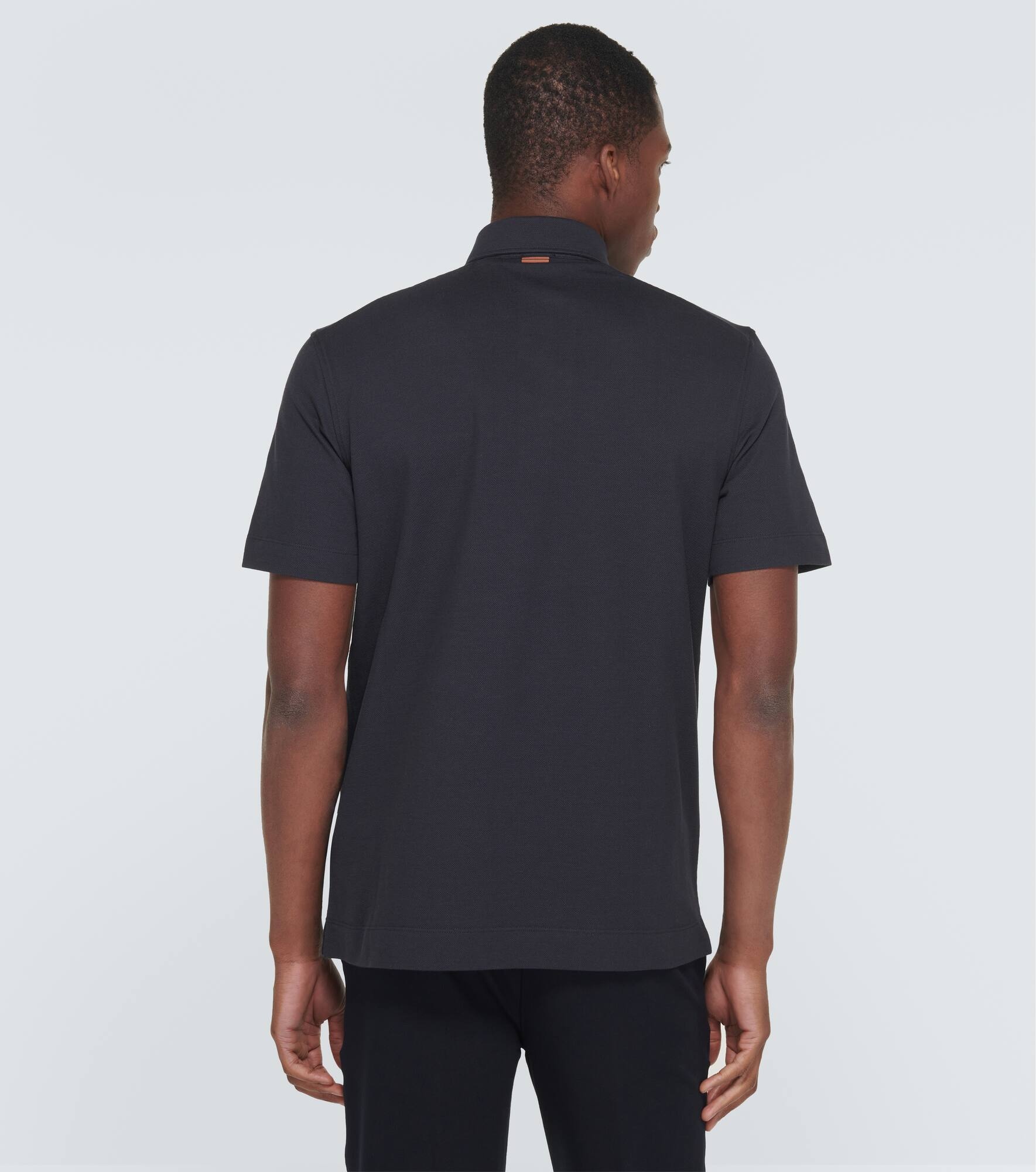 Cotton piqué polo shirt - 4