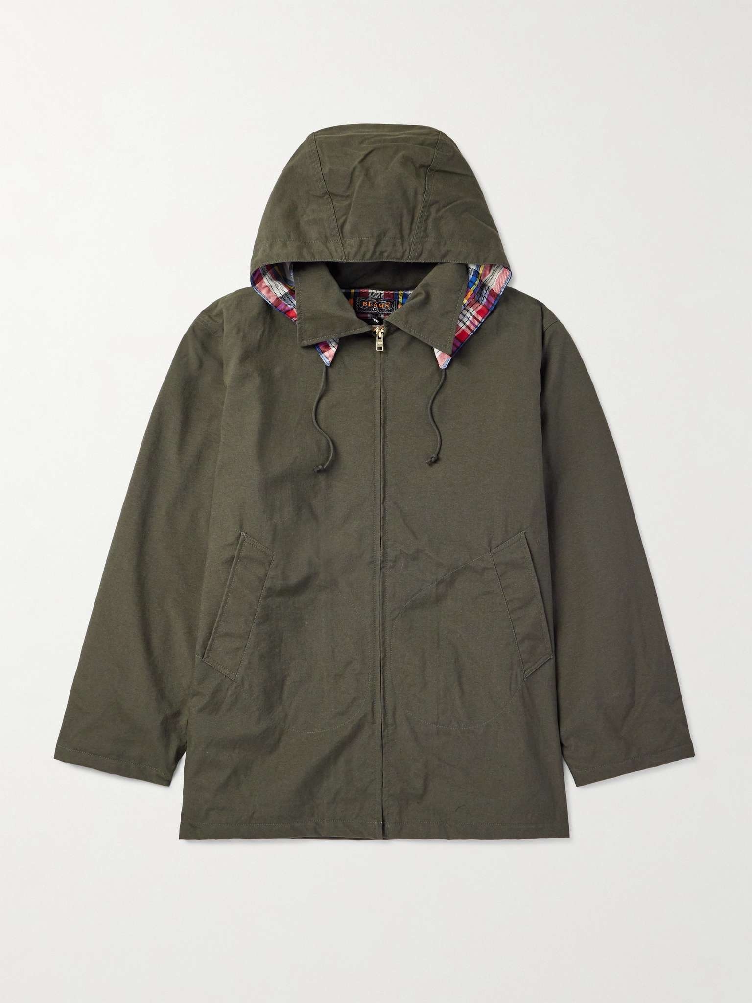 BEAMS PLUS Sportsman Nylon Hooded Coat | REVERSIBLE