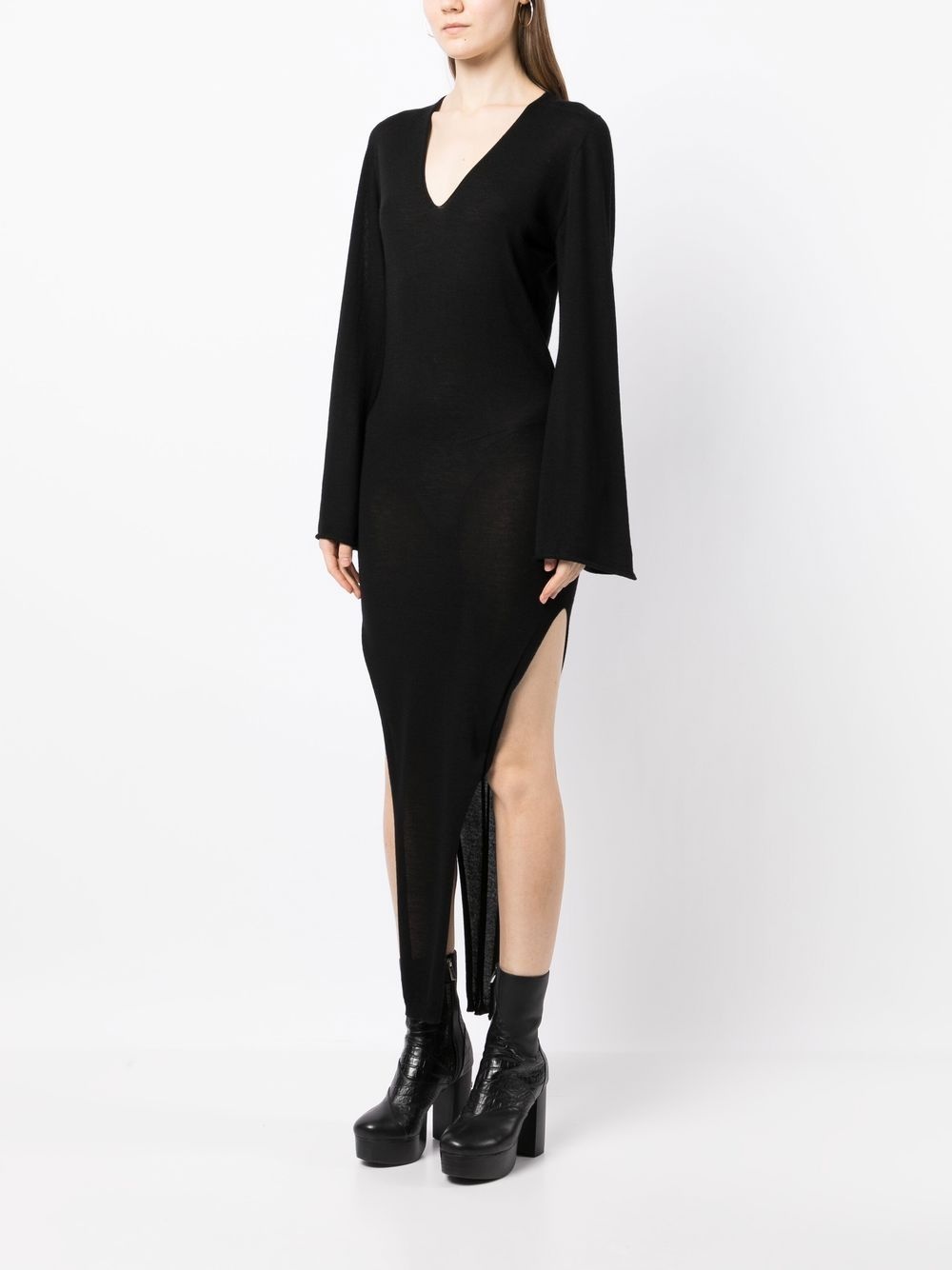 knitted cashmere dress - 6
