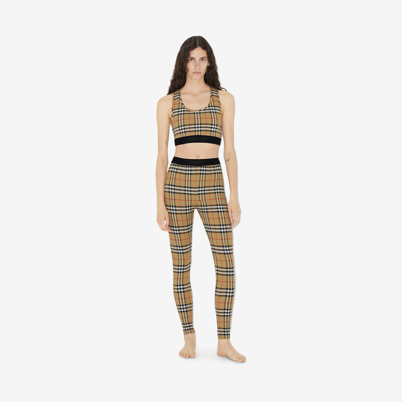 Burberry Logo Detail Vintage Check Bra Top outlook