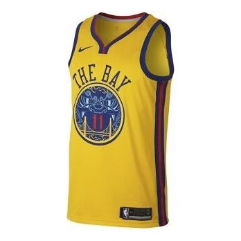 Nike NBA SW golden state warriors klay thompson Jersey Yellow 912101-730 - 1