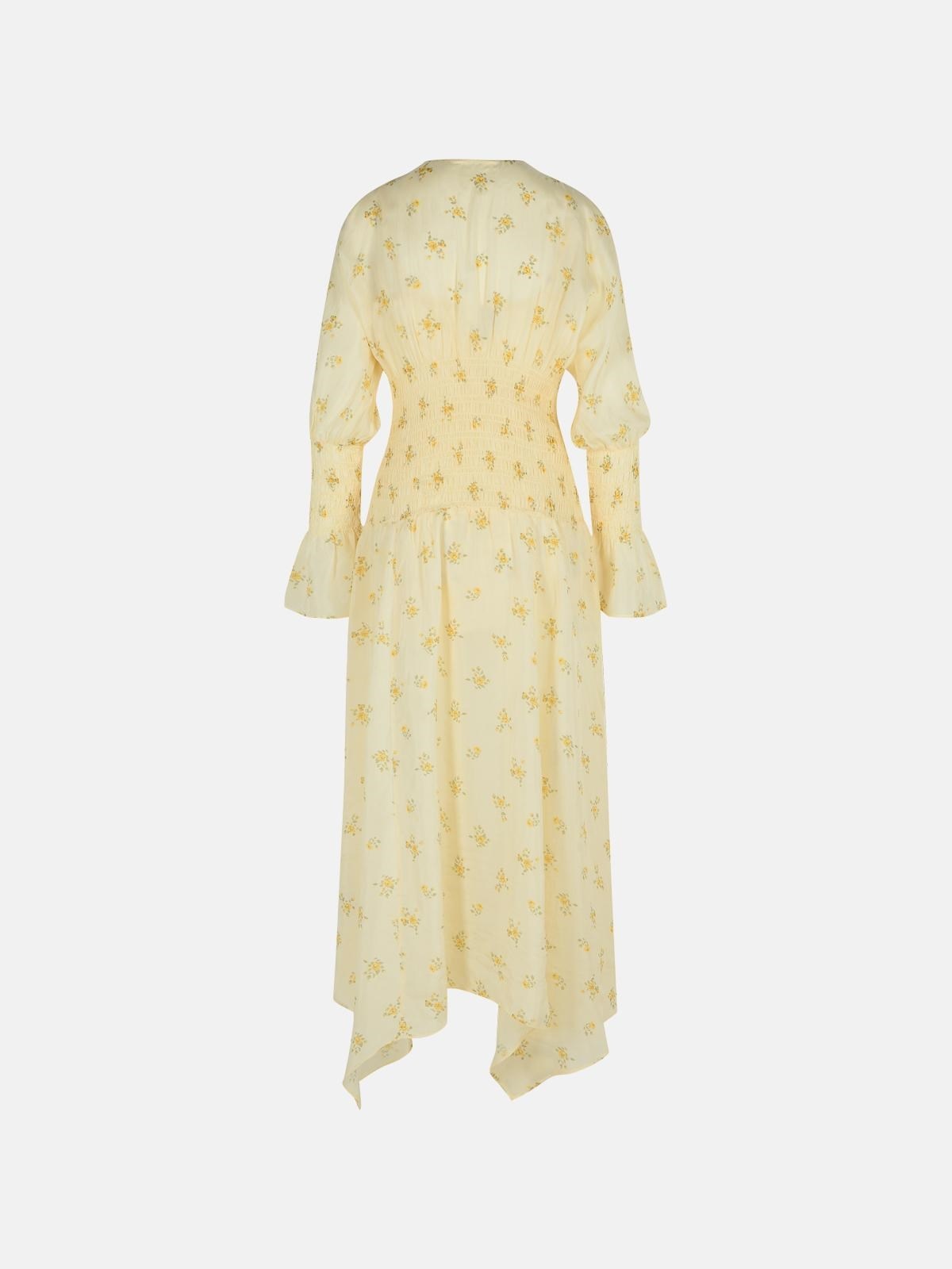 IVORY VISCOSE DRESS - 3