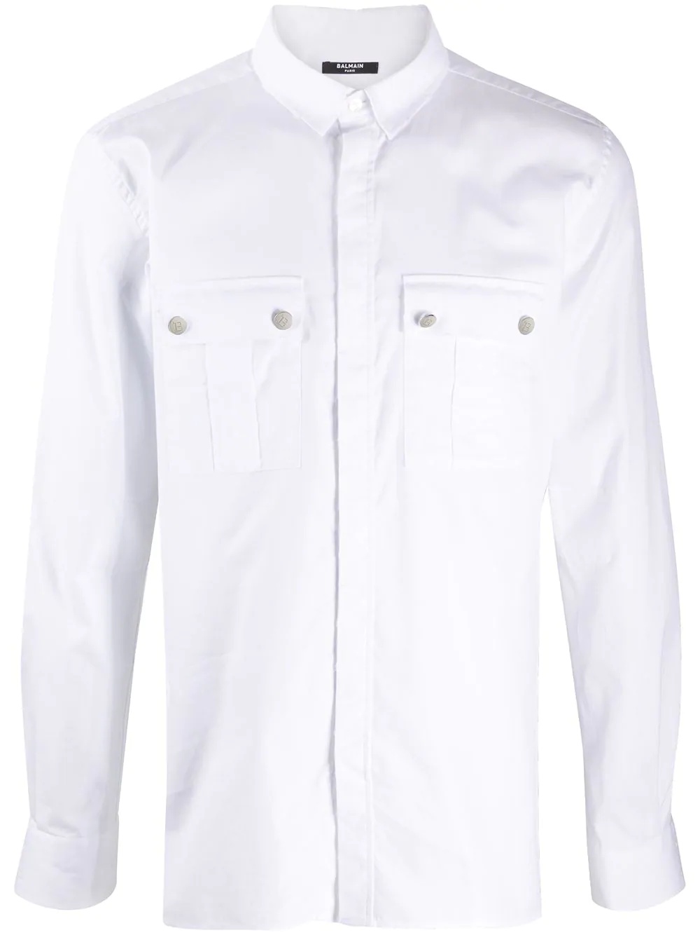 flap pocket-detail shirt - 1