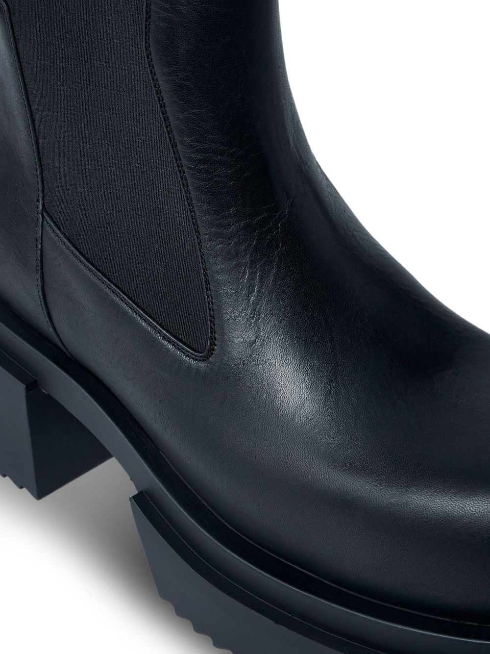 80mm elastic-panel block-heel boots - 4