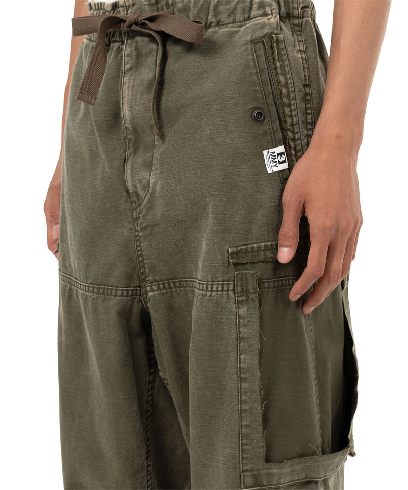 Cotton Satin Cargo Pants 22