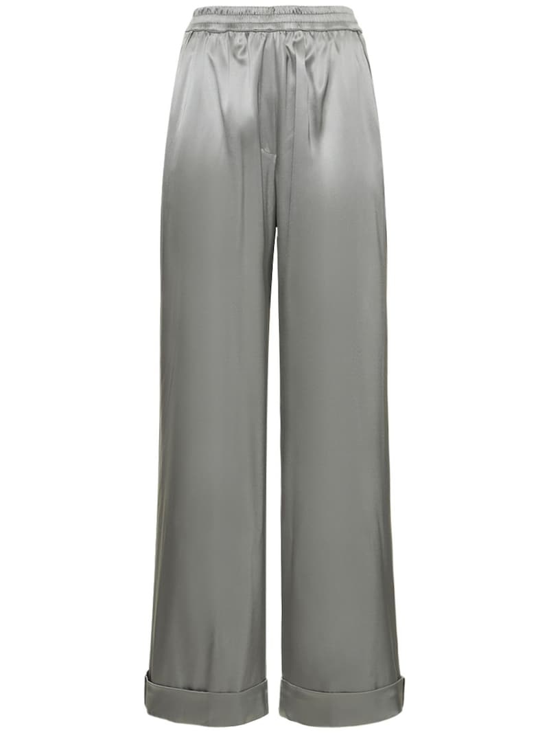 Silk satin stretch pajama pants - 1