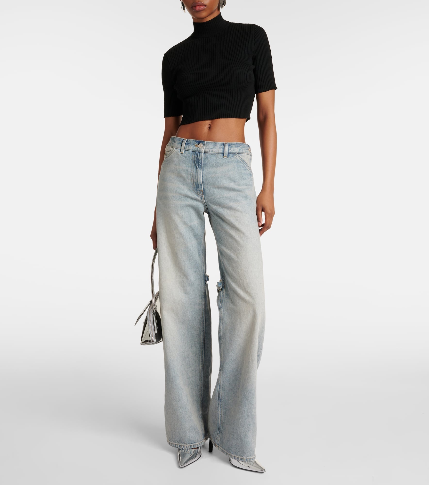 Sailor high-rise wide-leg jeans - 2